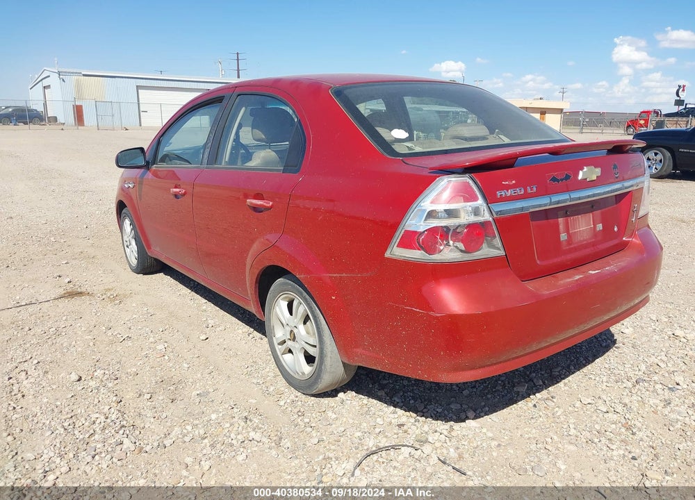 2011 CHEVROLET AVEO 2LT VIN: KL1TG5DE2BB119372