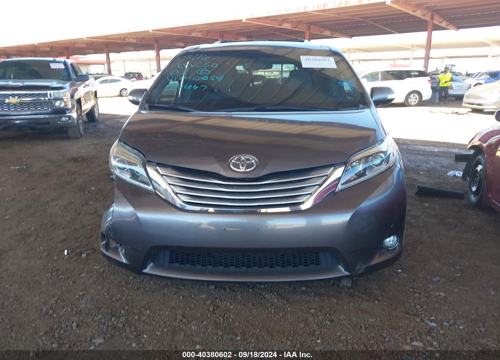 2016 TOYOTA SIENNA LIMITED 7 PASSENGER VIN: 5TDDK3DC7GS140054
