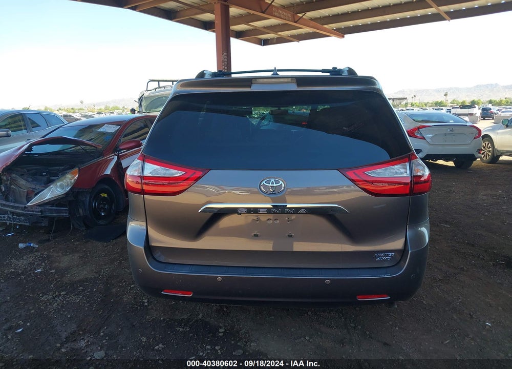 2016 TOYOTA SIENNA LIMITED 7 PASSENGER VIN: 5TDDK3DC7GS140054
