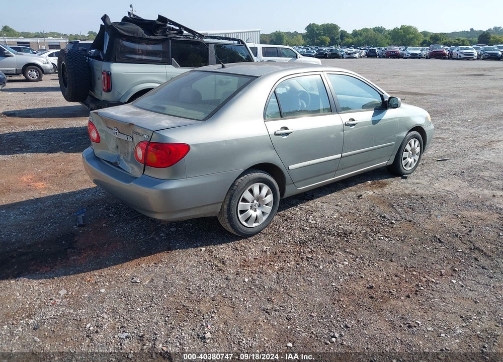 2004 TOYOTA COROLLA LE VIN: 2T1BR32E04C311710