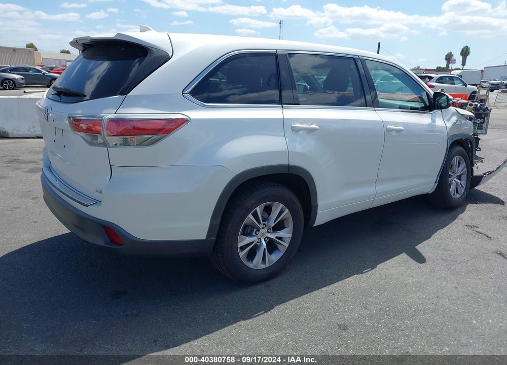 2015 TOYOTA HIGHLANDER LE PLUS V6 VIN: 5TDZKRFH9FS094713
