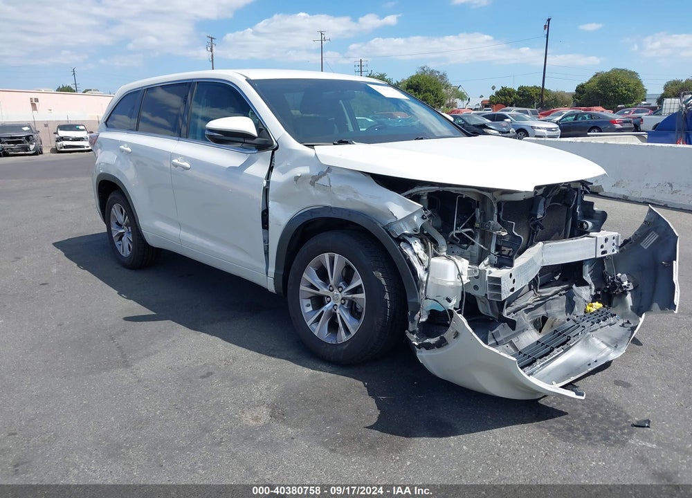 2015 TOYOTA HIGHLANDER LE PLUS V6 VIN: 5TDZKRFH9FS094713