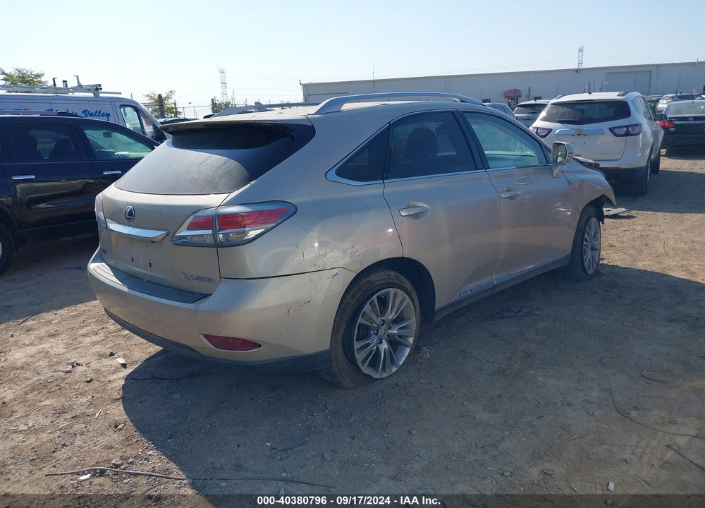 2013 LEXUS RX 450H VIN: JTJBC1BA3D2063144