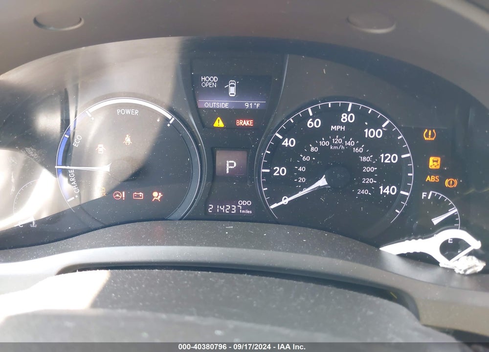 2013 LEXUS RX 450H VIN: JTJBC1BA3D2063144