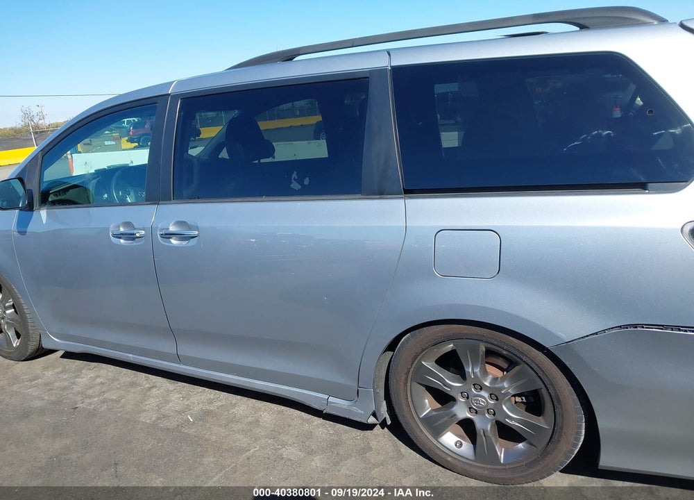 2015 TOYOTA SIENNA SE 8 PASSENGER VIN: 5TDXK3DCXFS541707