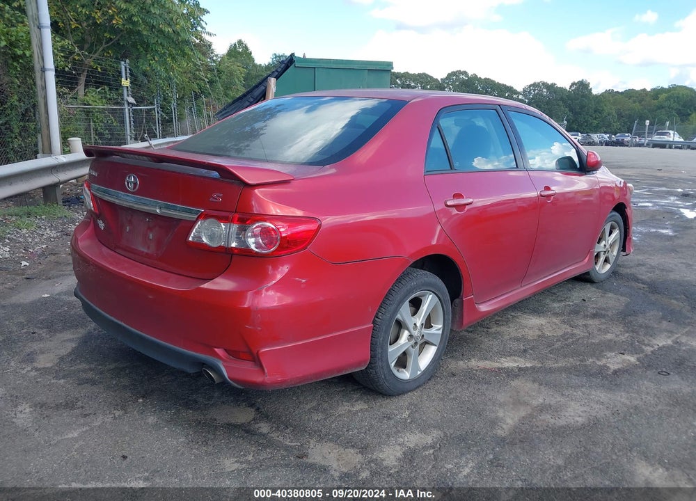 2011 TOYOTA COROLLA S VIN: 2T1BU4EE1BC598603