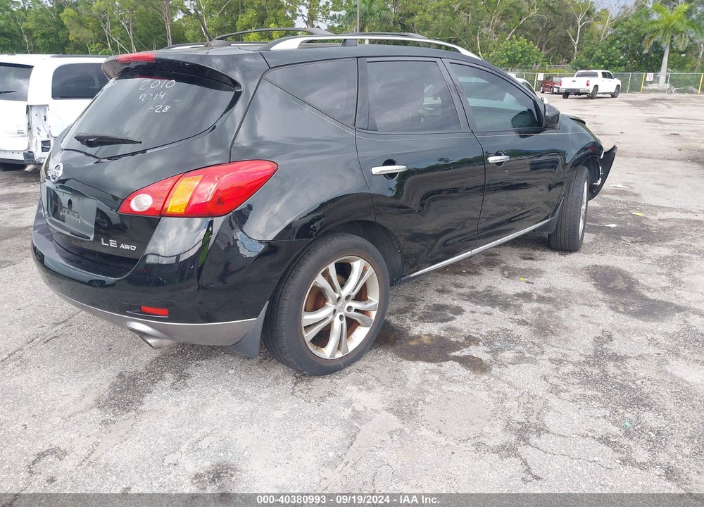 2010 NISSAN MURANO LE VIN: JN8AZ1MW9AW137214