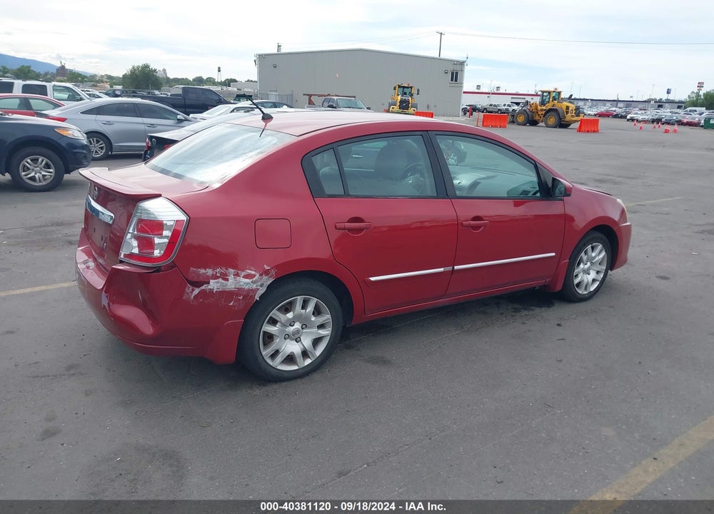 2012 NISSAN SENTRA 2.0 S VIN: 3N1AB6AP2CL673024