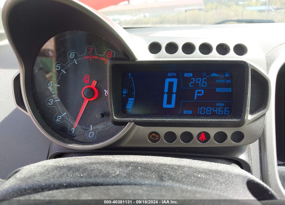 2012 CHEVROLET SONIC 2LT VIN: 1G1JC6SH4C4108158