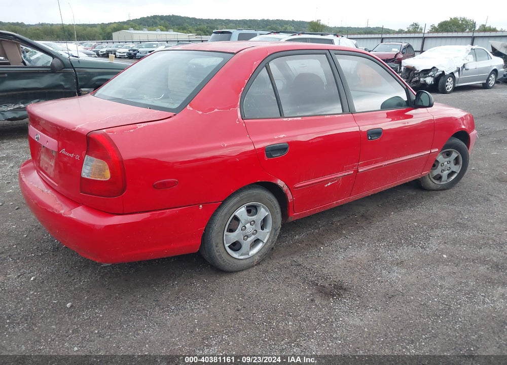2002 HYUNDAI ACCENT GL VIN: KMHCG45C72U378181