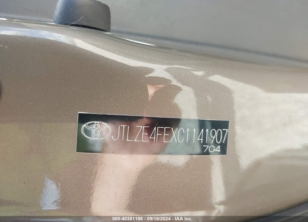 2012 SCION XB VIN: JTLZE4FEXC1141907