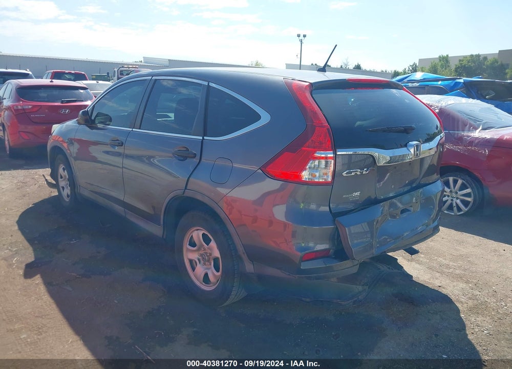 2015 HONDA CR-V LX VIN: 3CZRM3H36FG702267