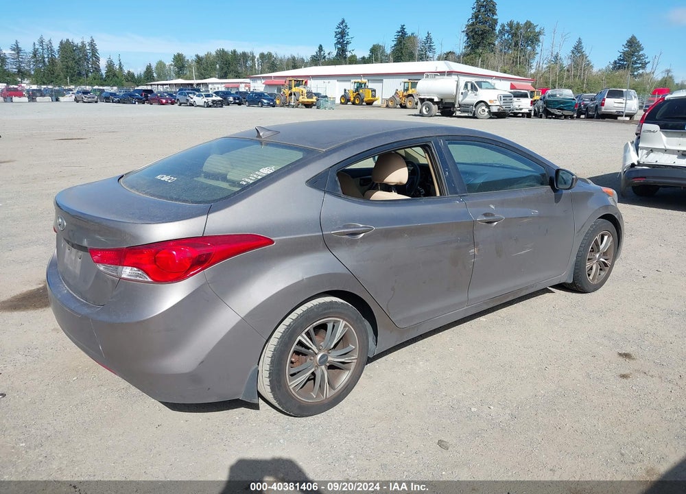 2013 HYUNDAI ELANTRA GLS VIN: 5NPDH4AEXDH293961