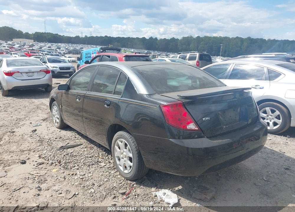 2003 SATURN ION LEVEL 2 VIN: 1G8AJ52F33Z186093