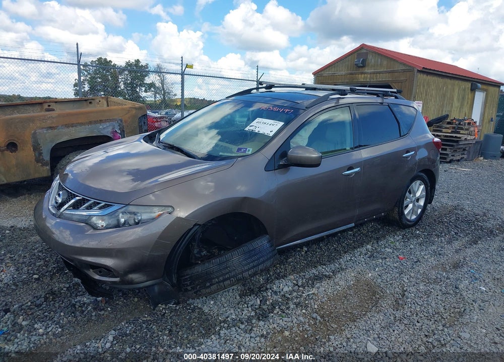 2011 NISSAN MURANO SL VIN: JN8AZ1MW4BW151118