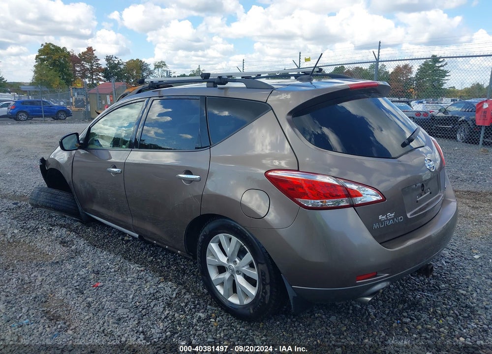 2011 NISSAN MURANO SL VIN: JN8AZ1MW4BW151118
