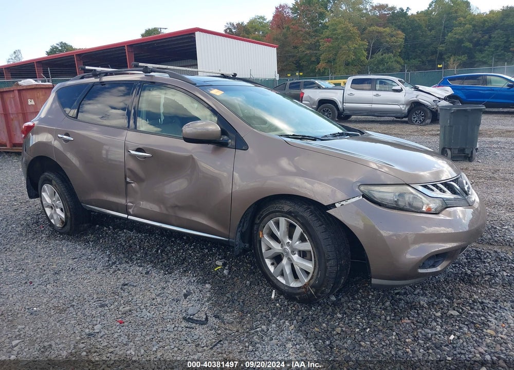 2011 NISSAN MURANO SL VIN: JN8AZ1MW4BW151118