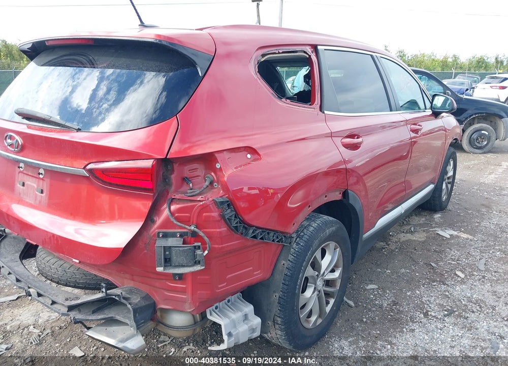 2019 HYUNDAI SANTA FE SE VIN: 5NMS23AD8KH107256