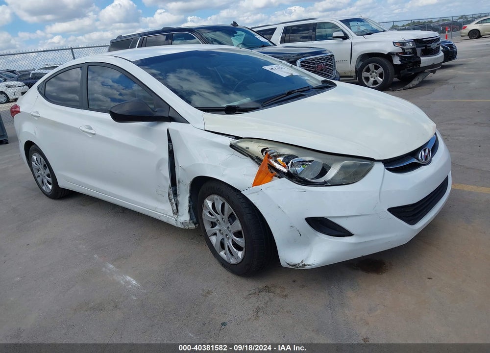 2012 HYUNDAI ELANTRA GLS VIN: 5NPDH4AE6CH098003