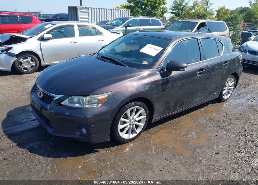 2012 LEXUS CT 200H PREMIUM VIN: JTHKD5BH6C2108109
