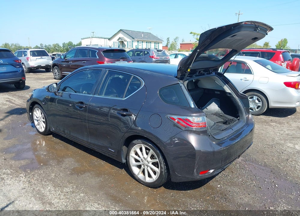 2012 LEXUS CT 200H PREMIUM VIN: JTHKD5BH6C2108109