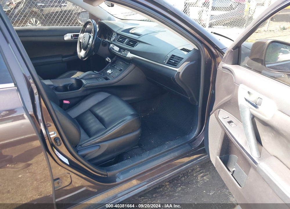 2012 LEXUS CT 200H PREMIUM VIN: JTHKD5BH6C2108109