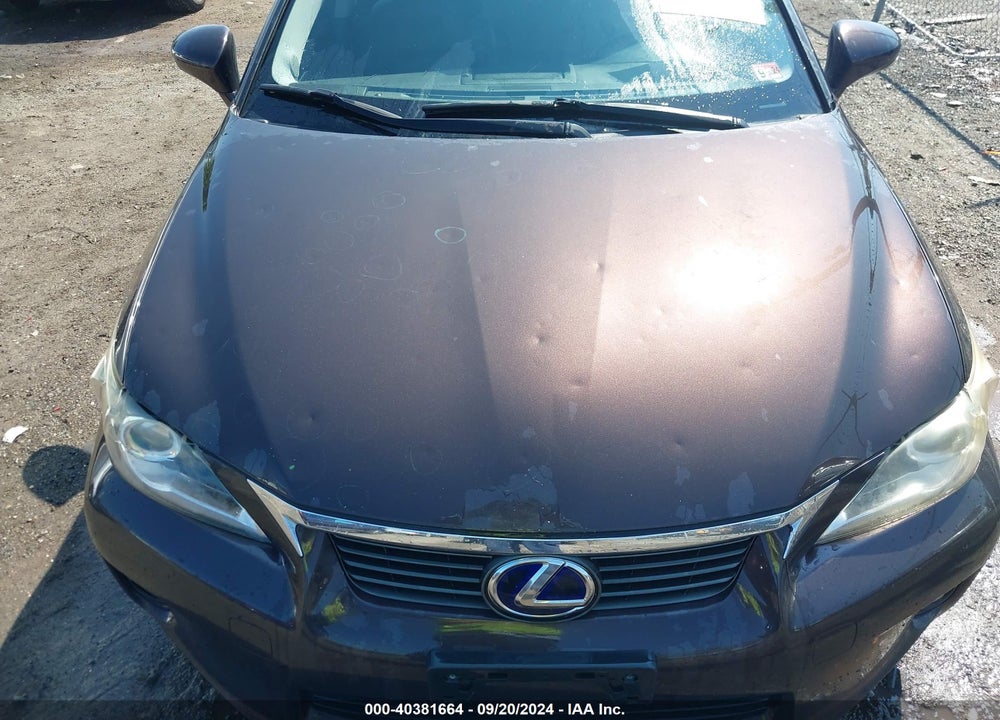 2012 LEXUS CT 200H PREMIUM VIN: JTHKD5BH6C2108109