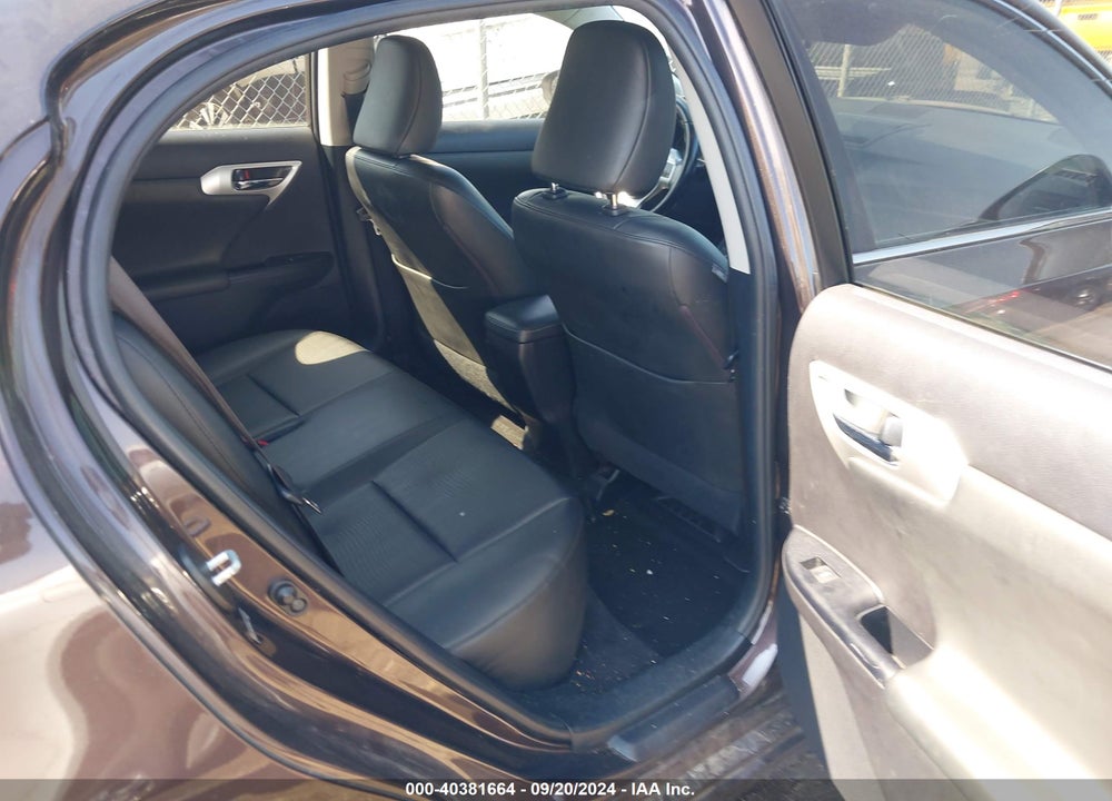 2012 LEXUS CT 200H PREMIUM VIN: JTHKD5BH6C2108109