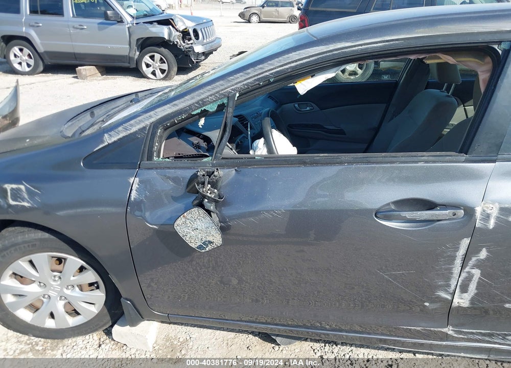 2012 HONDA CIVIC LX VIN: 19XFB2F51CE014004