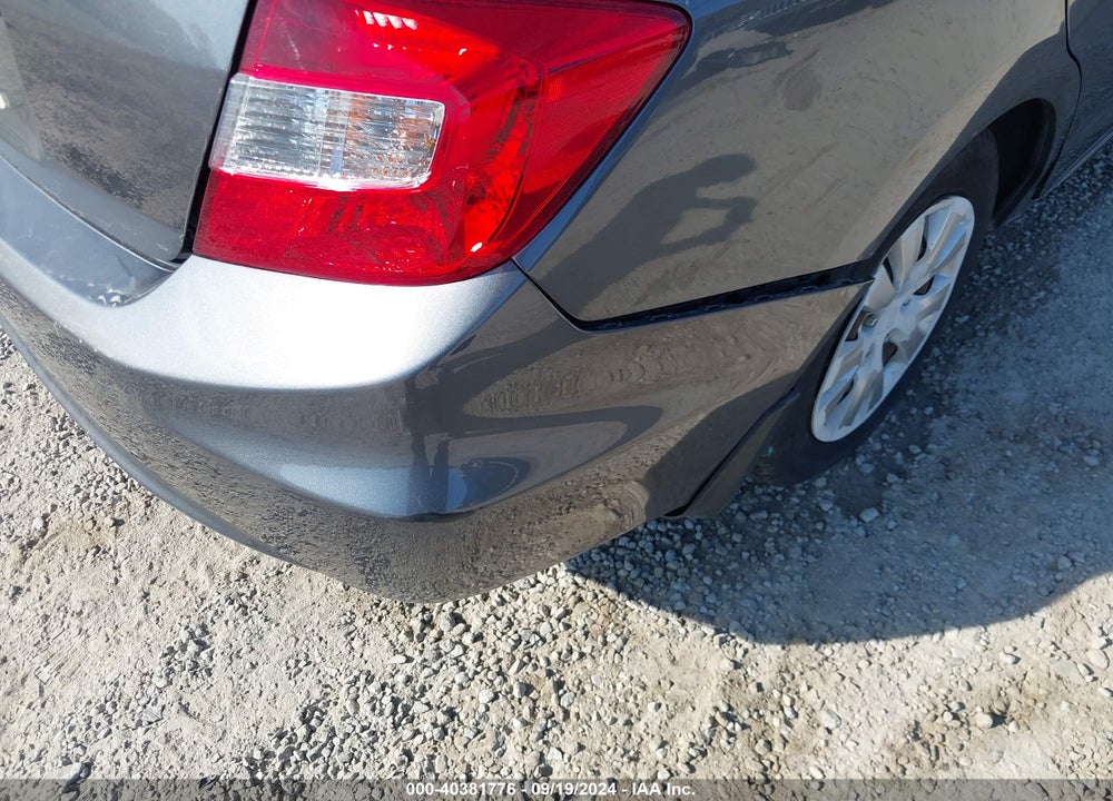 2012 HONDA CIVIC LX VIN: 19XFB2F51CE014004