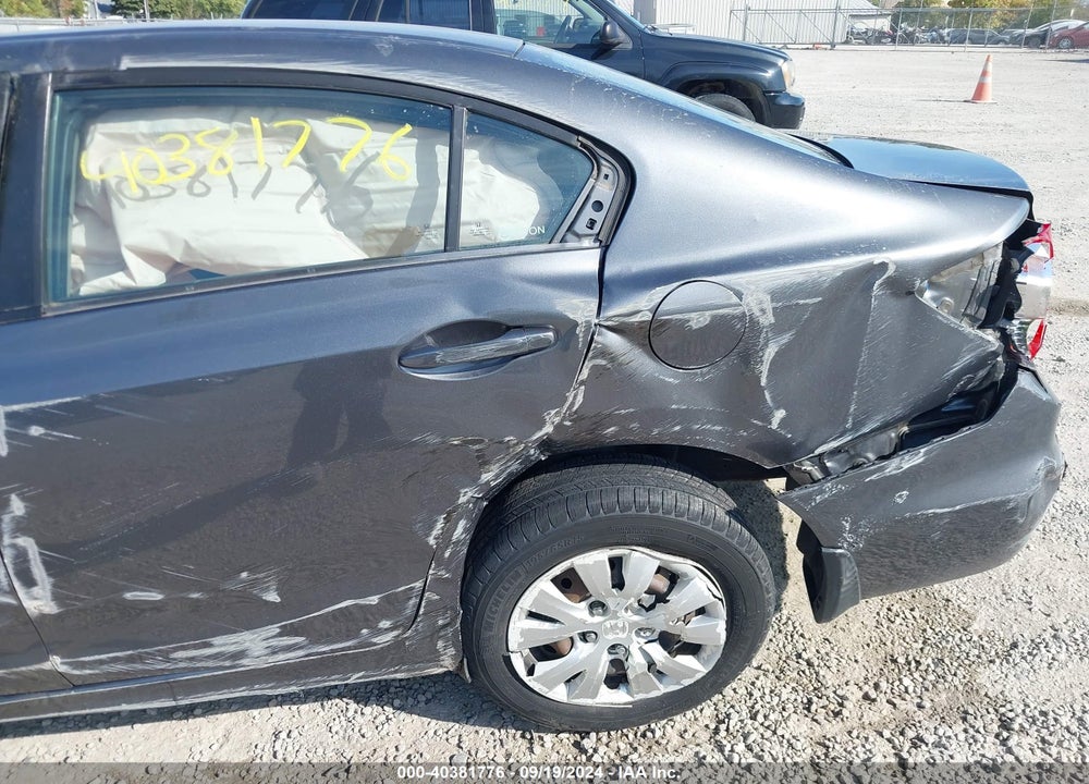 2012 HONDA CIVIC LX VIN: 19XFB2F51CE014004