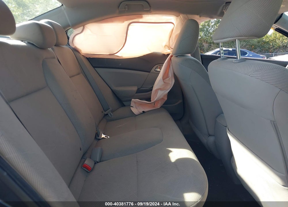 2012 HONDA CIVIC LX VIN: 19XFB2F51CE014004