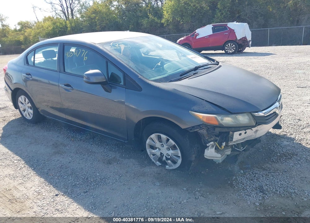 2012 HONDA CIVIC LX VIN: 19XFB2F51CE014004