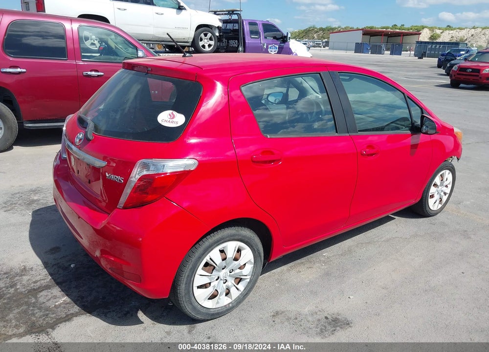 2014 TOYOTA YARIS L (TMMF PLANT) VIN: VNKKTUD3XEA010510