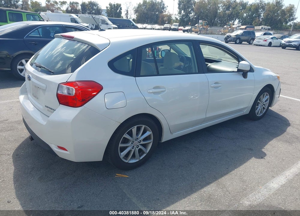 2013 SUBARU IMPREZA 2.0I PREMIUM VIN: JF1GPAC63D1892573