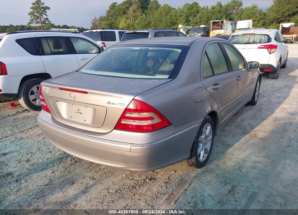 2007 MERCEDES-BENZ C 280 LUXURY 4MATIC VIN: WDBRF92H87F912894