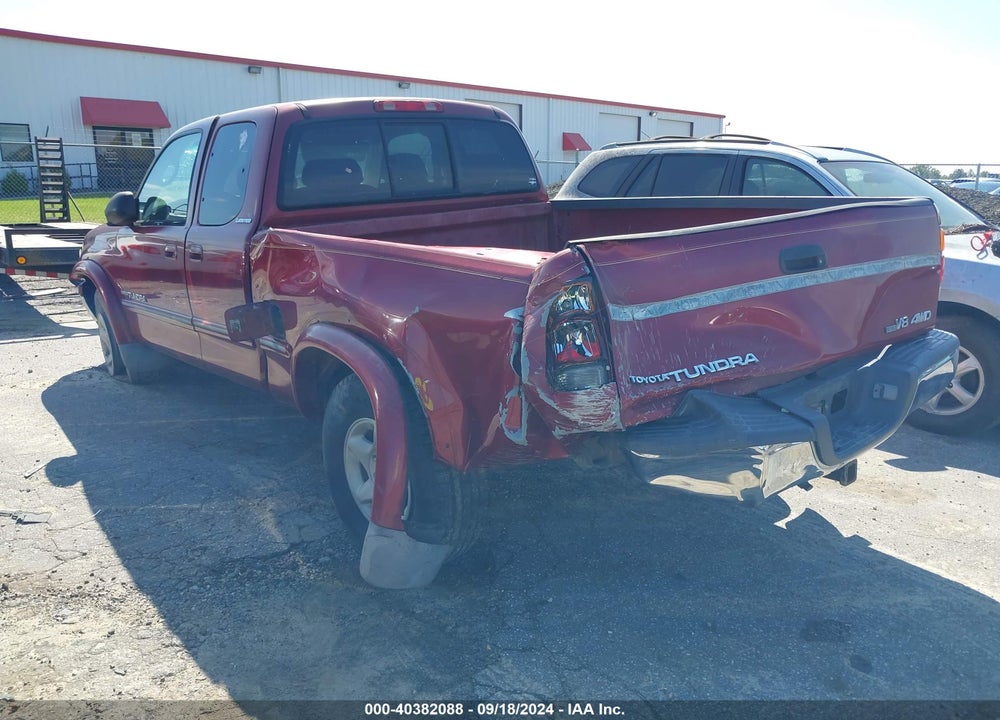 2001 TOYOTA TUNDRA LTD V8 VIN: 5TBBT48141S154948