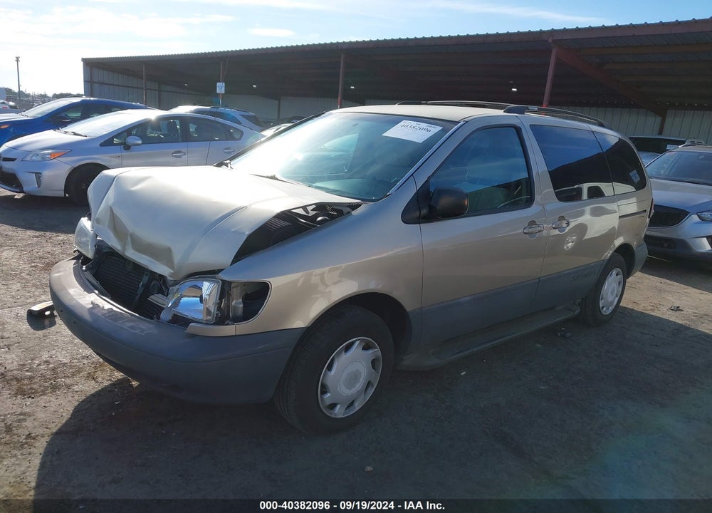 2000 TOYOTA SIENNA LE VIN: 4T3ZF13C3YU233816