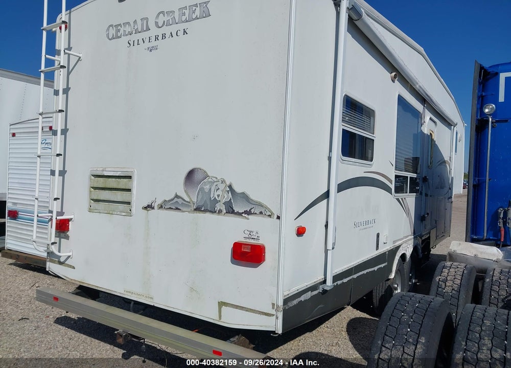 2004 FOREST RIVER CEDAR CREEK SILVERBACK 5TH WHL TRAVEL TRAILER VIN: 4X4FCRE224P189788