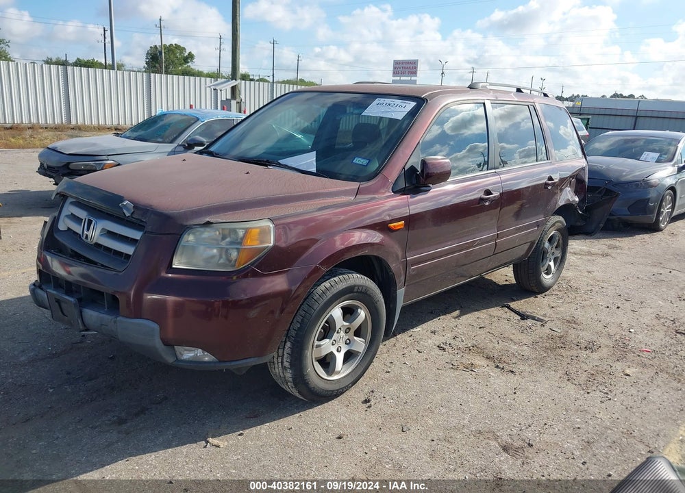 2008 HONDA PILOT SE VIN: 5FNYF28398B024662