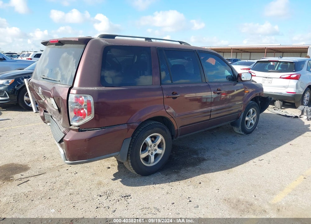 2008 HONDA PILOT SE VIN: 5FNYF28398B024662