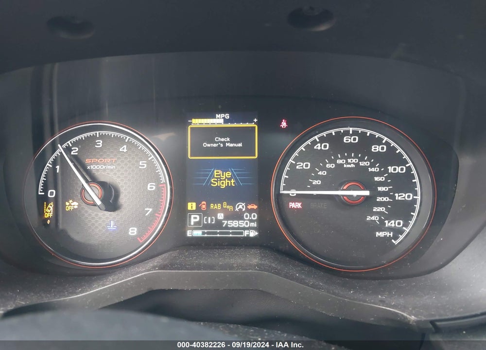 2019 SUBARU FORESTER SPORT VIN: JF2SKAPC5KH485346