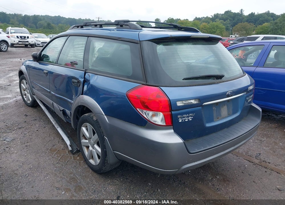 2009 SUBARU OUTBACK 2.5I VIN: 4S4BP61C297345062