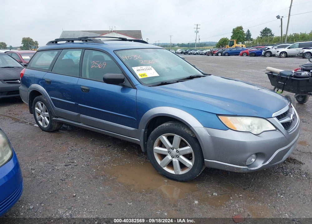 2009 SUBARU OUTBACK 2.5I VIN: 4S4BP61C297345062