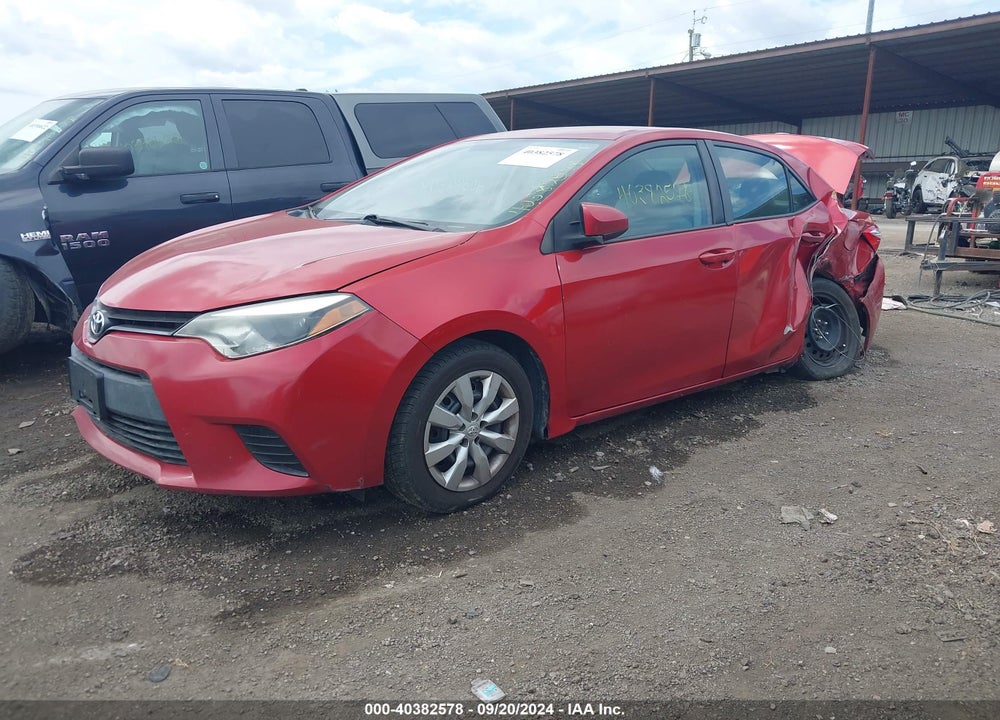 2015 TOYOTA COROLLA LE VIN: 5YFBURHE1FP333923