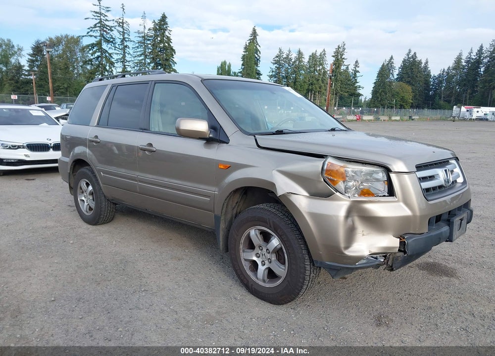 2008 HONDA PILOT EX-L VIN: 5FNYF18568B041947