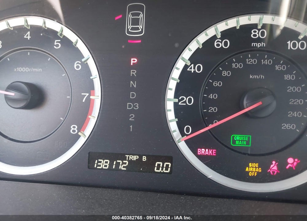 2010 HONDA ACCORD 2.4 LX VIN: 1HGCP2F30AA105219