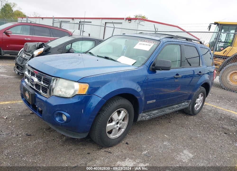 2008 FORD ESCAPE XLT VIN: 1FMCU03Z68KD77522