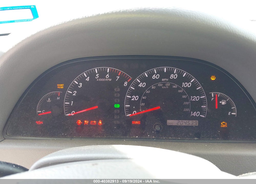 2005 TOYOTA CAMRY LE VIN: 4T1BE30K35U585536