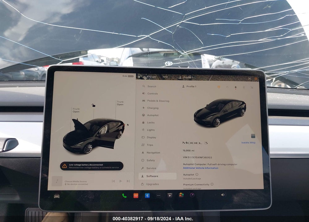 2022 TESLA MODEL 3 VIN: 5YJ3E1EA1NF360103